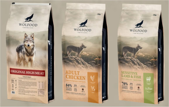 Gamme de croquettes Wolfood pour chien et chat Gamme de croquettes Wolfood pour chien et chat