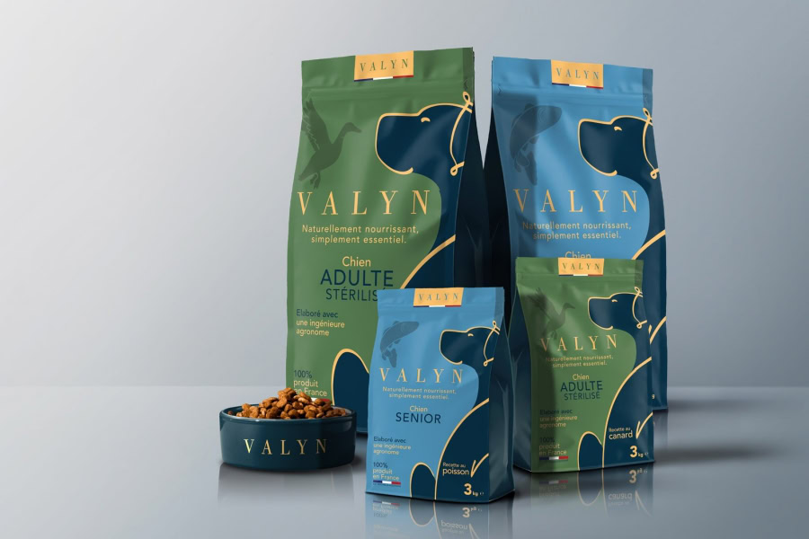 Valyn croquettes pour chien ultra transparente qrcode